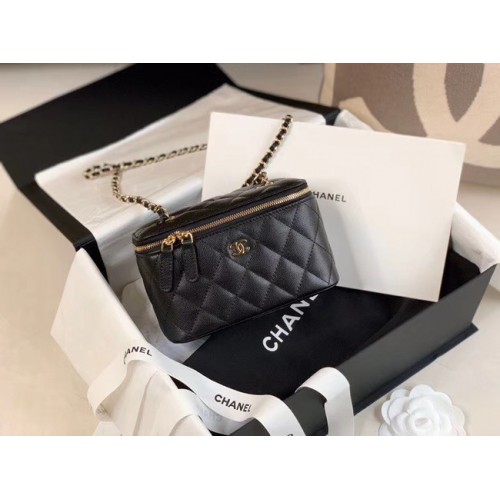 Chanel Original Small classic chain box handbag AP1447 black