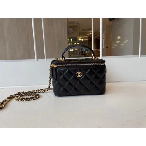 Chanel Original Small classic chain box handbag AP2199 black
