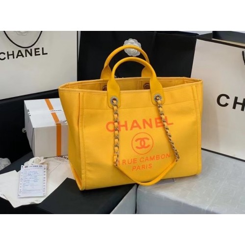 Chanel Original large shopping bag 66941 yellow