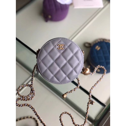 Chanel Original mini Sheepskin bag AS1449 grey