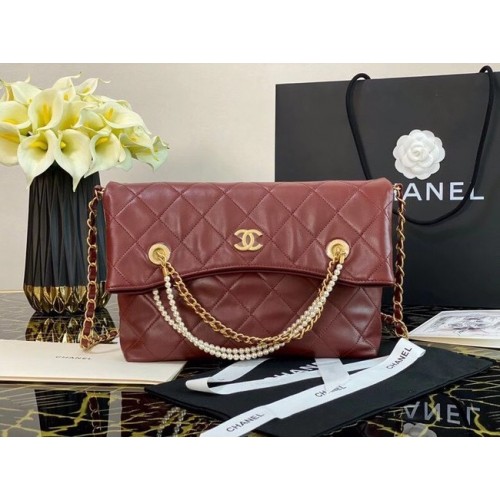 Chanel Original shopping bag AS2213 Burgundy