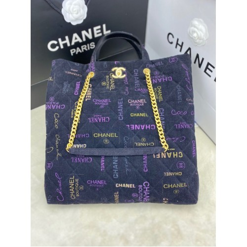 Chanel SHOPPING BAG 2566 dark blue