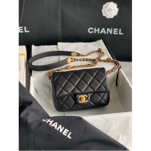 Chanel SMALL FLAP BAG AS3369 black