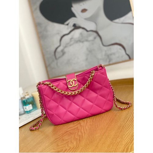 Chanel SMALL HOBO BAG AS3476 Fuchsia