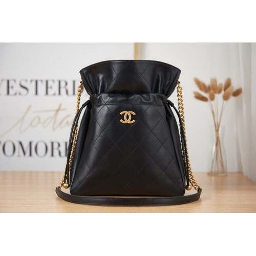 Chanel SMALL Lambskin Shoulder Bag AS2986 black