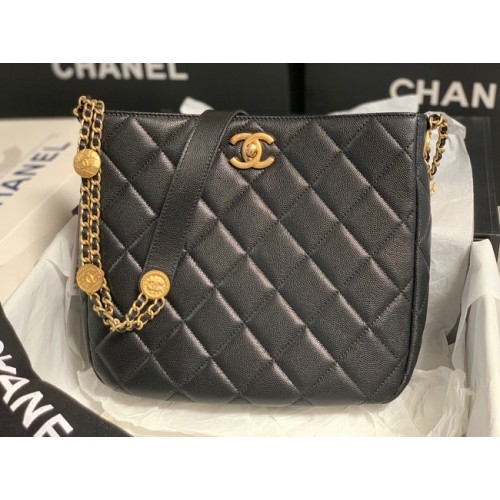 Chanel SMALL SHOPPING BAG AS3400 black