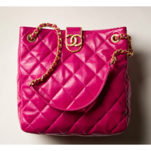 Chanel SMALL SHOPPING BAG AS3477 Fuchsia