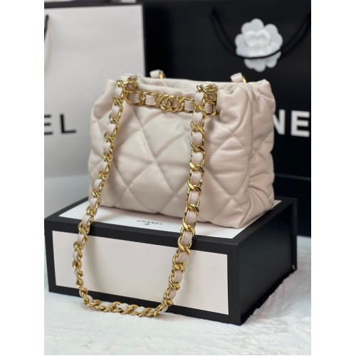 Chanel SMALL SHOPPING BAG AS3502 Beige
