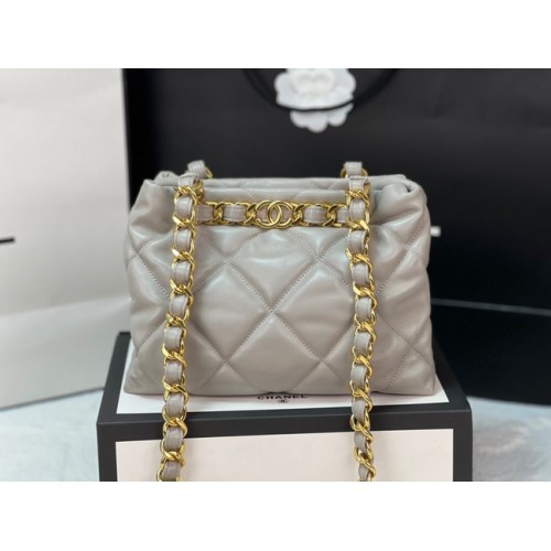Chanel SMALL SHOPPING BAG AS3502 LIGHT GRAY
