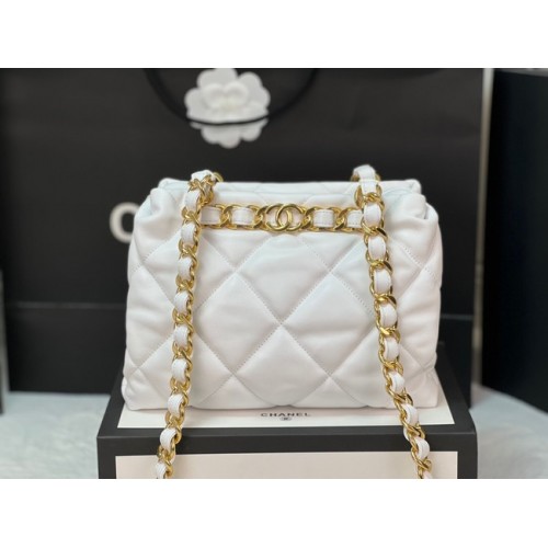 Chanel SMALL SHOPPING BAG AS3502 WHITE