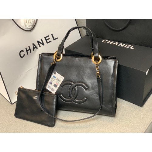 Chanel Sheepskin Shoulder Bag AS3128 black
