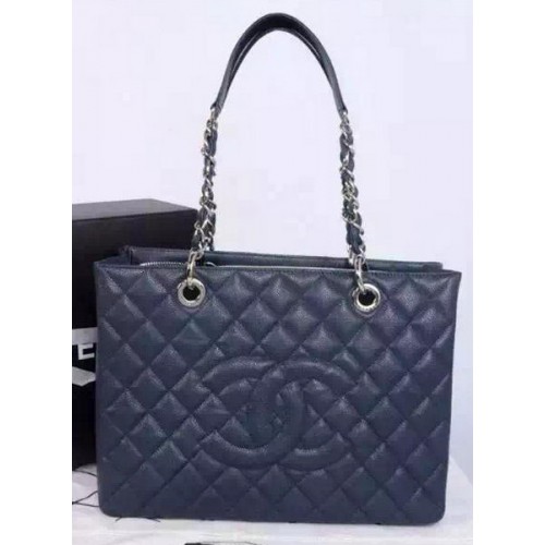 Chanel Shopper Bag Original Calfskin Leather A95021 Royal