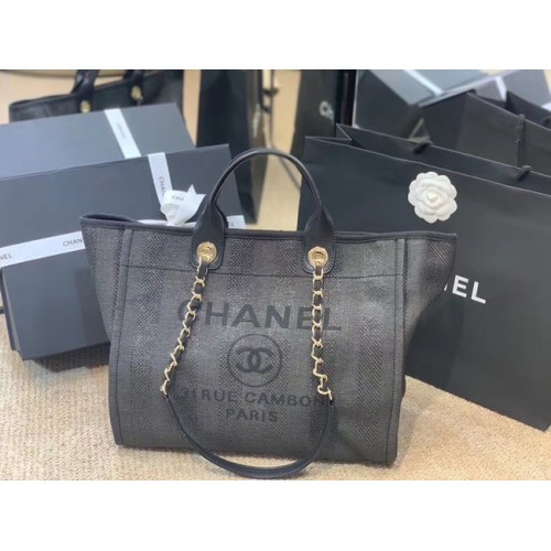 Chanel Shopping bag A66941 dark blue