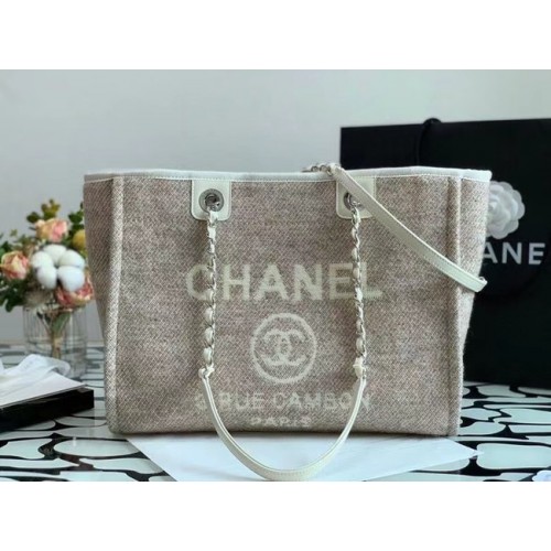Chanel Shopping bag MM A67001 Cream