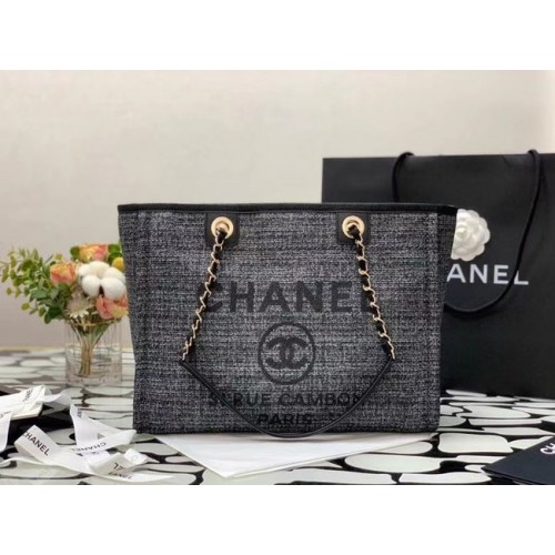 Chanel Shopping bag MM A67001 black