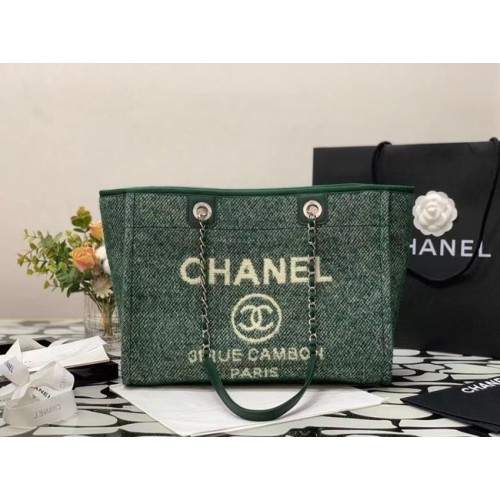 Chanel Shopping bag MM A67001 green