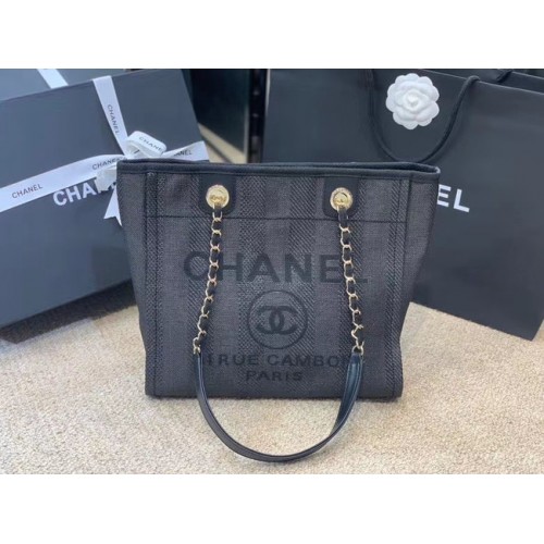 Chanel Shoulder Bag A66942 dark blue