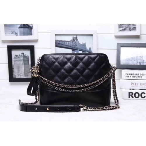 Chanel Shoulder Bag Calfskin Leather A95623 Black