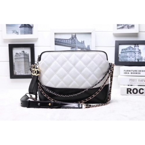 Chanel Shoulder Bag Calfskin Leather A95623 White