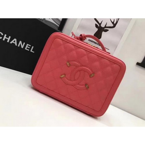 Chanel Shoulder Bag Original Calfskin Leather CHA1812 Red
