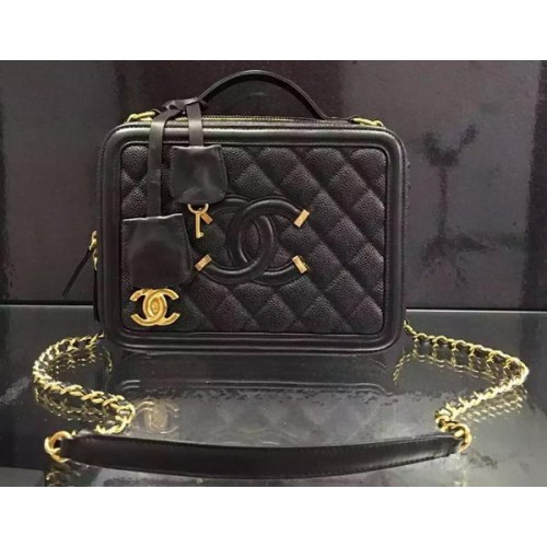 Chanel Shoulder Bag Original Calfskin Leather CHA6678 Black