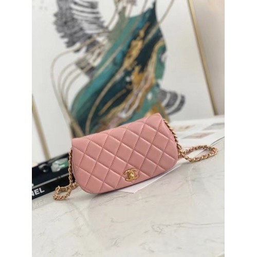 Chanel Small Flap Shoulder Bag Original leather  AP2358 pink