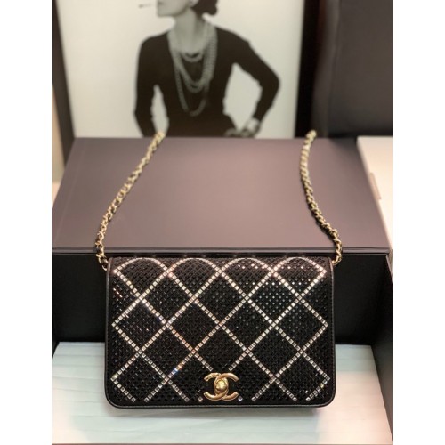 Chanel WALLET ON CHAIN AP2853 Black