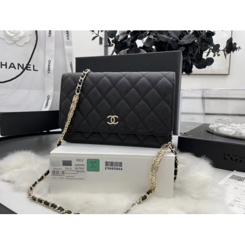 Chanel WOC Original Caviar Leather Flap cross-body bag CC33815 black