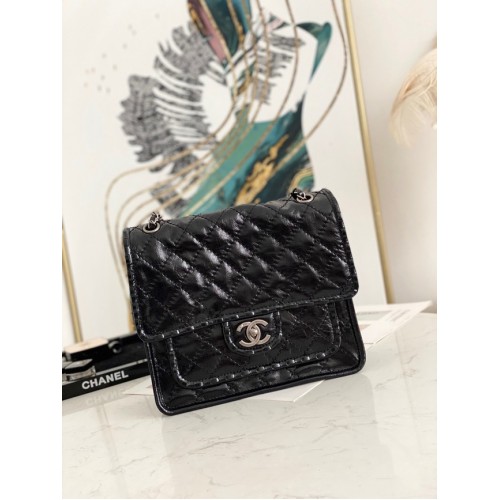 Chanel flap bag Calfskin A0922 black