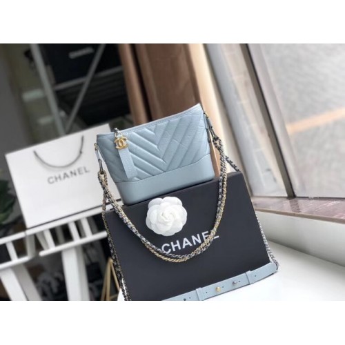 Chanel gabrielle small hobo bag A91810 light blue