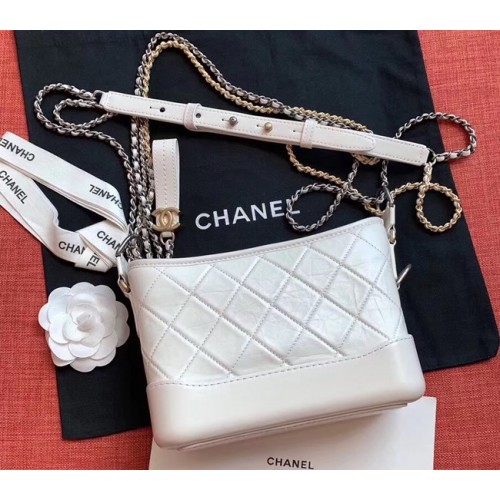 Chanel gabrielle small hobo bag A91810 white