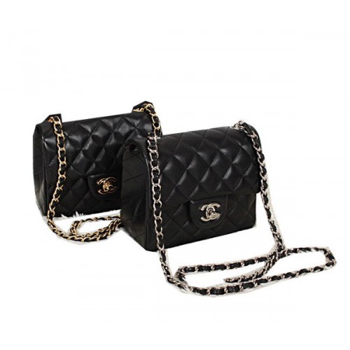 Chanel mini Classic Flap Bag Original Leather CHA1115 Black