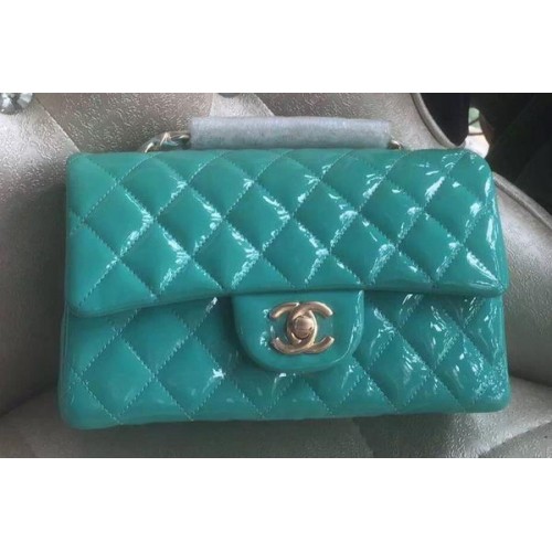 Chanel mini Classic Flap Bag Original Patent A1116 Green