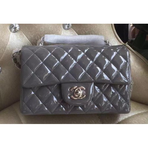 Chanel mini Classic Flap Bag Original Patent A1116 Grey