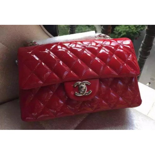 Chanel mini Classic Flap Bag Original Patent A1116 Red