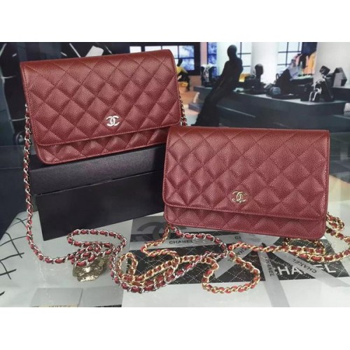 Chanel mini Flap Bag Cannage Pattern A8373 Burgundy