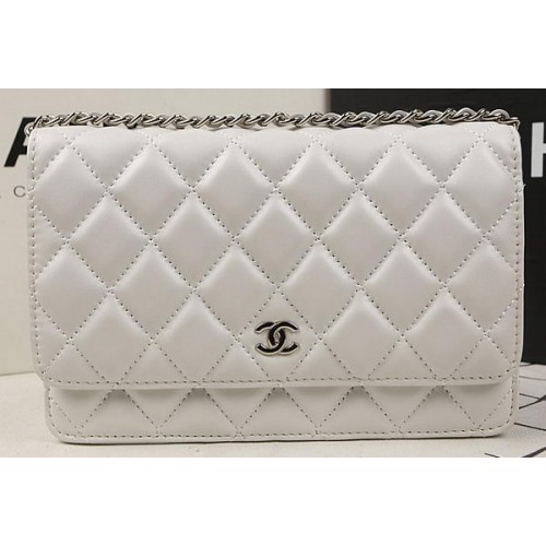 Chanel mini Flap Bag Original Sheepskin Leather A33814 OffWhite