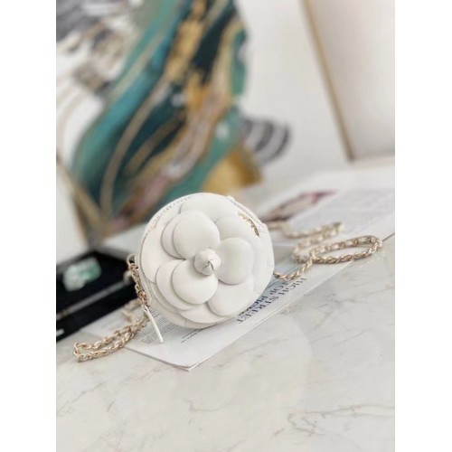 Chanel mini Shoulder Bag Original leather 82121 white