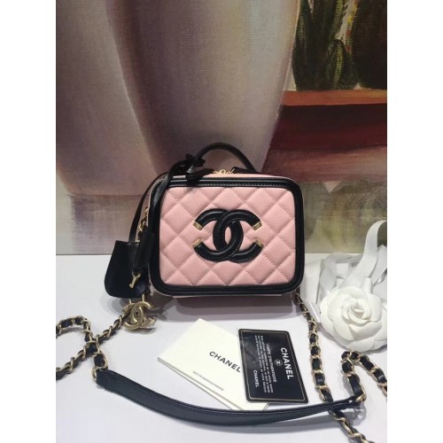 Chanel mini Vanity Case Original A93342 pink