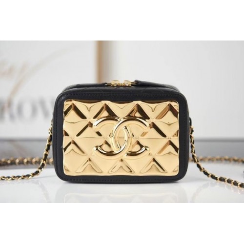 Chanel mini leather Shoulder Bag AP2393 black