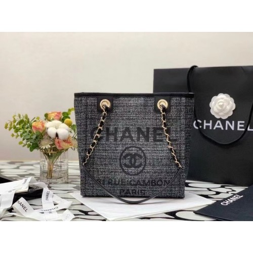Chanel small Shopping bag A66940 black