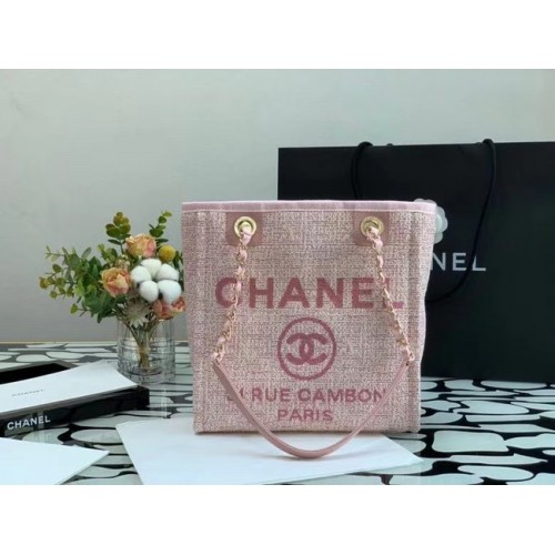 Chanel small Shopping bag A66940 pink