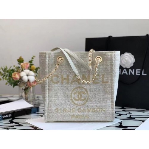 Chanel small Shopping bag A66940 white