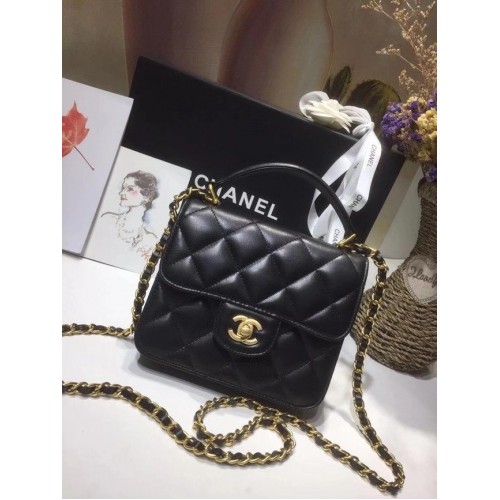Chanel small tote bag 8817 black
