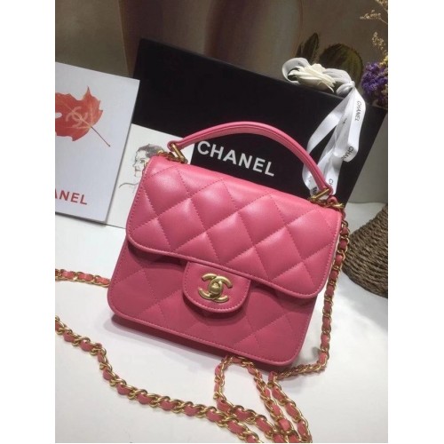 Chanel small tote bag 8817 pink