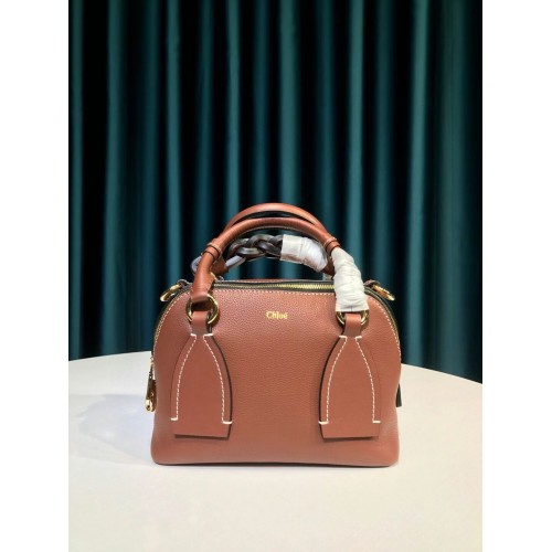 Chloe Original Calfskin Leather Bag 6C081 brown