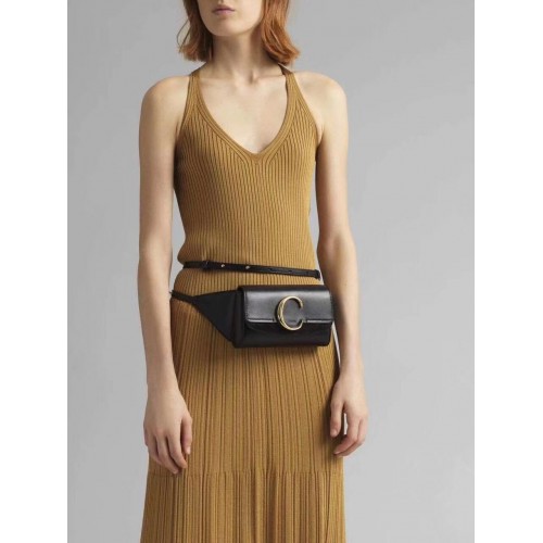 Chloe Original Leather Belt Bag 3S036 black