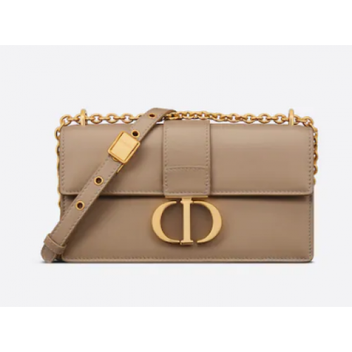 DIOR 30 MONTAIGNE EAST-WEST BAG WITH CHAIN Calfskin M9334 Hazelnut