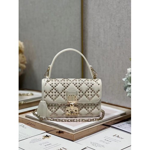 DIOR BAG Lucky Star Cannage Lambskin C2628 Latte