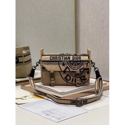 DIOR BOBBY BAG Embroidery C0803 yellow